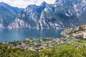 Garda Bergen Italië Panorama Perspectief Vakantie